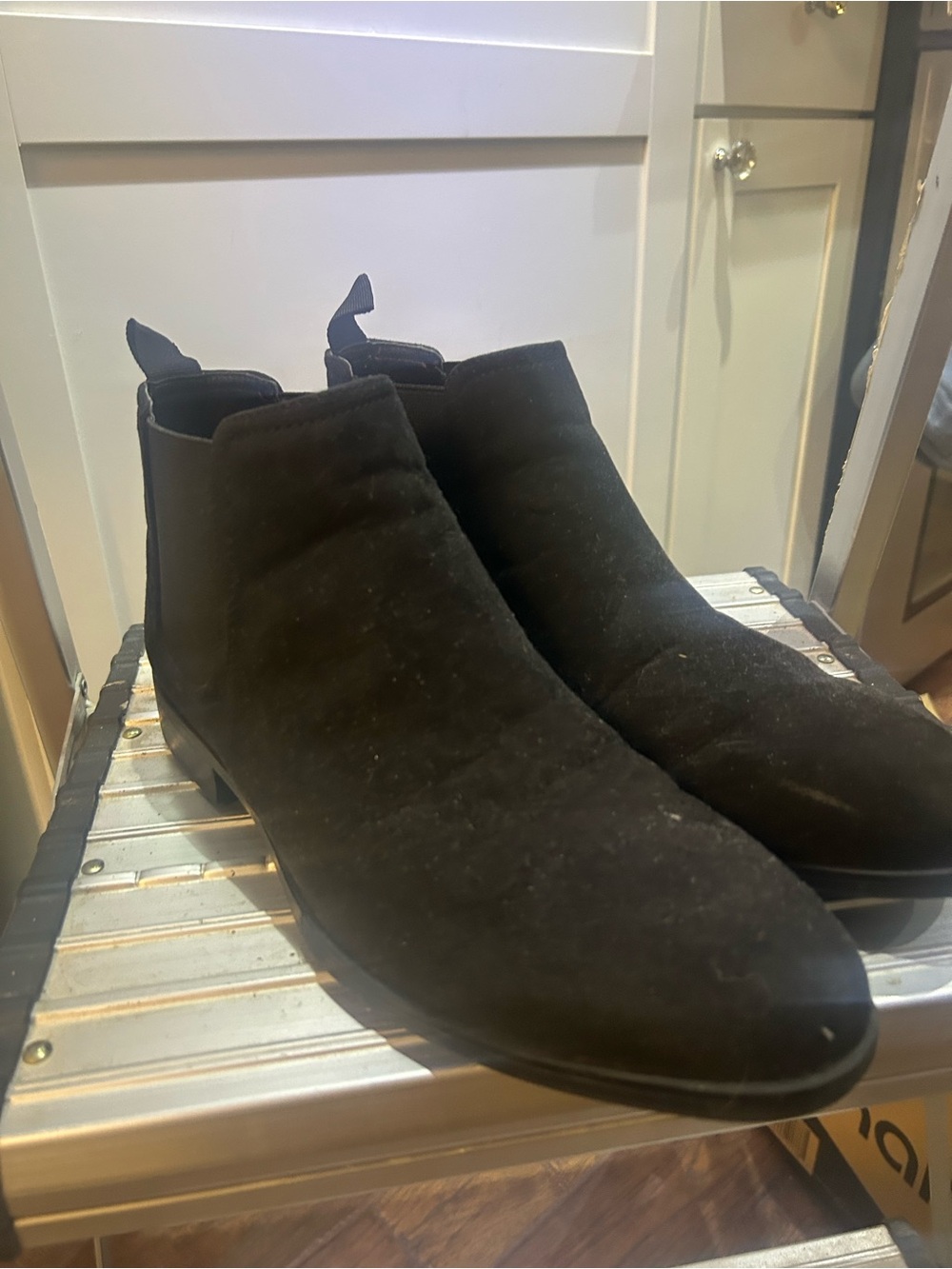 H&M Black Suede Chukka Boots - Slip-On Ankle Style